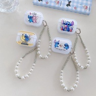 TPU Wireless Bluetooth Earphone Case For Airpods 1/2/3/4nd Pro Pro2 Fashion Cute Stitch Protection C