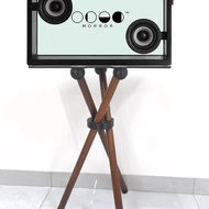 MORRORART Internet Celebrity Suspension Transparent Lyrics Subtitle Audio Solid Wood Amplifier Rack 