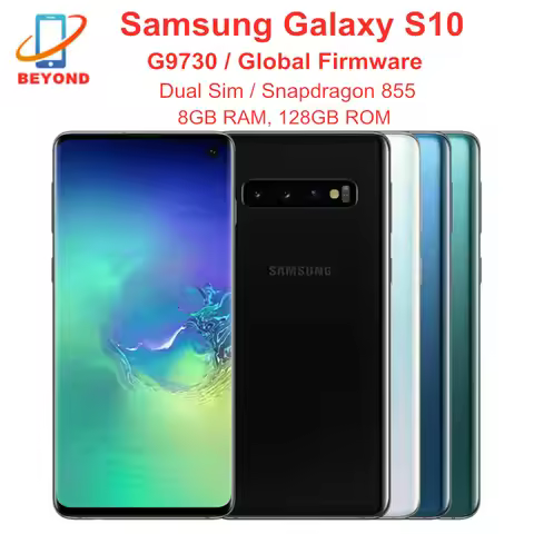 Samsung Galaxy S10 G9730 Dual sim 8GB RAM 128/512GB ROM 6.1" Octa Core Snapdragon 855 NFC 4G LTE Ori