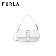 FURLA กระเป๋าถือผู้หญิง รุ่น FLOW M TOP HANDLE MARSHMALLOW