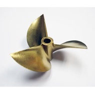 7016 /3 70mm Diameter 3 Blade Cast Copper Propellor for 1/4" Prop Shaft RC Boat