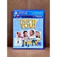 [Ps4] Thats YOU !-Download The Mobile App To Play With [Play 6 People] [Secondhand]