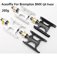 Aceoffix for Brompton Bike Ultralight Pedal Quick Release Adaptors for Brompton MKS ezy pedals for MTB Road Bike BMX Universal