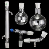 500ml 24/40 Kaca Alat Distilasi Botol Laboratorium Kimia Gelas Kit