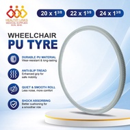 Hospital Wheelchair PU Tyre - 20 Inches, 22 Inches and 24 Inches