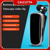 [Calcutta] Wear Clip Wireless Earbud Cable Pulling One-touch Retraction Bluetooth-compatible 5.0 Han