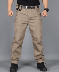 กางเกงคาร์โก้ยุทธวิธีผู้ชาย กางเกงยุทธวิธี กางเกงแทคติคอล กางเกงทหาร ผ้าทนต่อการขัดถูกันน้ำ Tactical