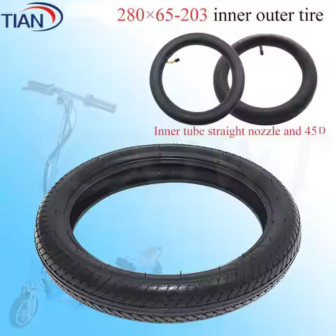 280x65-203 Tyres 12inch Outer Tyre Inner Tube For Children's Tricycle Trolley, Pneumatic 280*65-203