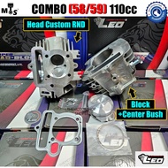 👍(COMBO) LEO RACING 58mm/59mm EX5 ONE TEN CLASS 1 SPECIAL HEAD BLOCK CYLINDER PISTON SET DREAM CLASS
