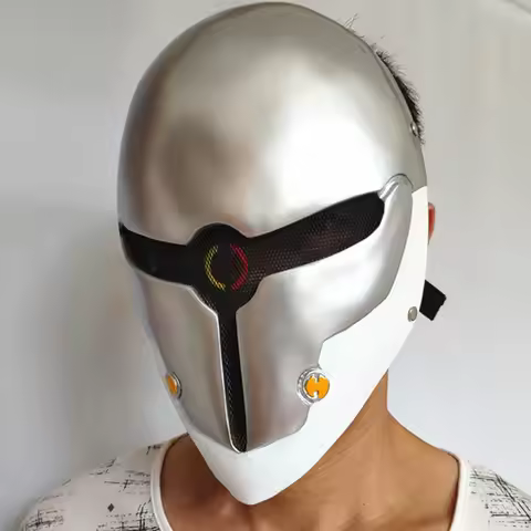 Metal Gear Solid Resin Mask Cosplay Gray Fox Horror Helmet Halloween Party Props Role Play Costumes 