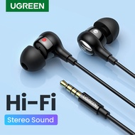 Ugreen Lightning Type C Stereo Bass Headphone In-Ear 3.5mm Wired Earphones Metal HIFI Earpiece with 