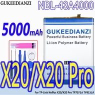 High Capacity Baery NBL-43A4000 5000MAh For TP- Neffos X20/X20 Pro TP7071A TP9131A Bateria