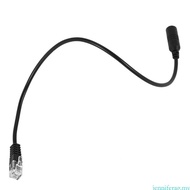 jenniferag.my Lightweight 3 5mm Mobile Phone Headset to RJ9 Adapter Flexible Cable 31cm Length