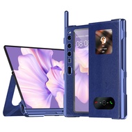 Huawei Mate Xs 2 Case Leather Full Body Hinge Protection with Built-in Screen Protector， Pen Slot an