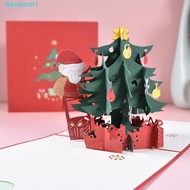 [READY STOCK] Christmas Card 3D Pop Up Xmas Tree Gift Santa Invitations Christmas Kid Festival Decor