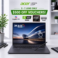 [Free 007 First Light+ $500 OFF] [RTX™ 5060 & Ryzen 7 AI 350]Acer Swift X | SFX14-61G-R9TN 14.5" Tou