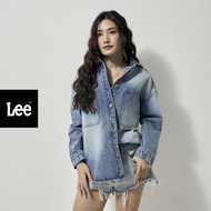 LEE เสื้อเชิ้ตแขนยาวผู้หญิง คอลเลคชั่น Lee Pink ทรง Oversize รุ่น LE F324WSHLN43