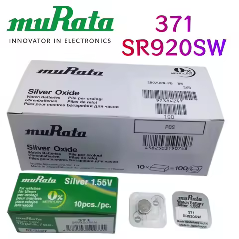 5-100PCS Original Murata AG6 371 SR920SW LR920 SR927 171 370 L921 LR69 SR920 Batteries Remote Cell C