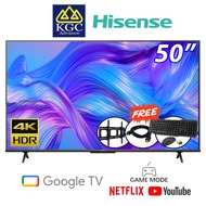 Hisense  50"/55″/65″/75″ 4K Google UHD LED TV [Free Keyboard &amp; Mouse + Bracket + HDMI Cable