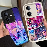 G-72 Kpop Demon Hunter Casing for Realme 14 14T 14X 9i C35 C31 Narzo 50A 5G Black and WhitePrime