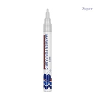 Super White Fabric Marker Permanent Fabric Pen 2mm Line Wide Quick Dry Water Resistant for Clothing 