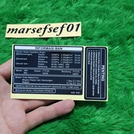 Honda Indonesia Tire information Warning Stickers Hugger Airblade Thailand Warning Stickers