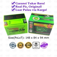 Alkaline Grandcell Aki Motor 12V 9Ah ATX9-BS YTX7A untuk Ninja 250 CBR KTM