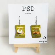 Thai Shop Hommy Earrings Super Trendy Dessert Cute Beautiful Fashion 90s Snack Bag