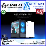 Lian Li Lancool 207 MATX Tower Chassis (Black/White) / With ATX Comapatibilty / 2x140mm ARGB Fan (Wa