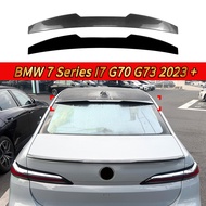 For BMW 7 Series i7 G70 G73 2023+ Blade Style Roof Spoiler |   Trunk Wing |   Carbon Fiber Look