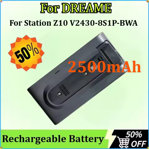 Rechargeable Batteries for DREAME Station Z10 V2430-8S1P-BWA 2500mAh Vacuum Cleaner Battery