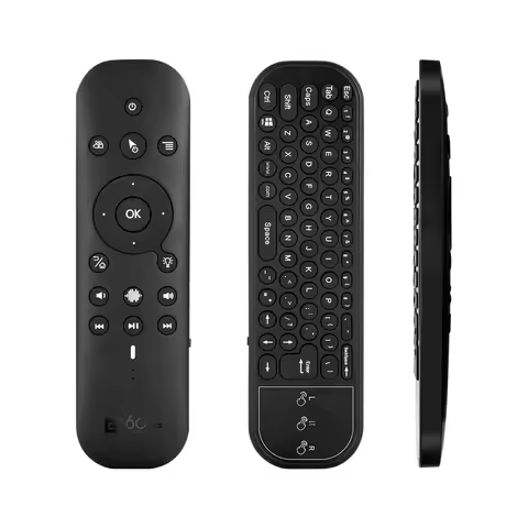 G60S Pro Bluetooth-compatib 5.0 2.4G Wireless Gyroscope Air Mouse Voice Remote Control Mini Keyboard