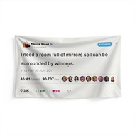 Bendera Butang Tembaga 3x5f Kanye West Hadiah Parti Poster Bilik Bendera Kanye West