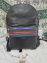 Paul Smith signature backpack bag 背包背囊 真皮 日本購入  全新未用 有防塵袋