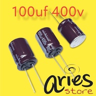 TR69-elco 100uf 400v kaki kawat -