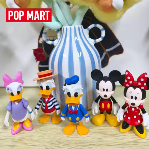 Authentic POP MART Pts Limited Edition Mickey Minnie Donald Duck Daisy Action Figures Blind Box Cool