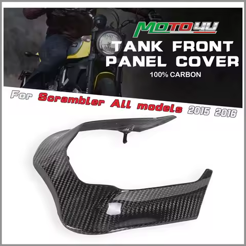 For Ducati Scrambler(All Models) 2015 2016 Real Carbon Fiber Front Tank Cover Protector Accessories 