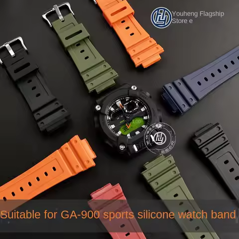 For Casio G-SHOCK watch strap GA-900 series resin silicone outdoor sports watch men's wristband stra