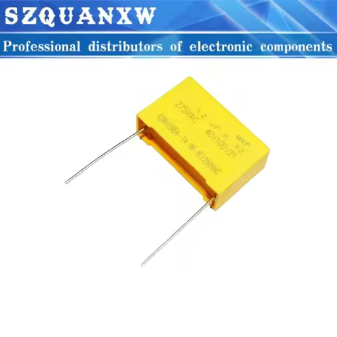 5pcs/lot 275V 1.2uf 2uf 2.2uf 3.3uf 1.5uf 1uf 1000nF 1200nf P=27.5MM X2 Polypropylene film capacitor