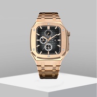 AP Royal Oak Modification Kit สำหรับ Apple Watch 8 7 45มม. 44มม. 42มม. โลหะนาฬิกา + สายคล้องคอสำหรับ