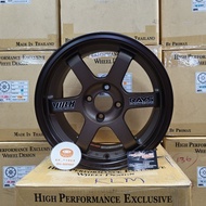 [4PCS] New Sport Rim 15inch Promax Wheels TE37 15X7JJ ET35/ET28 4H100 DARK