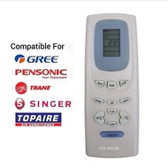 PENSONIC/GREE/SINGER/TOPAIRE/TRANE Air Conditioner Remote Control Replacement For YK1F Y512F2 Y512F2