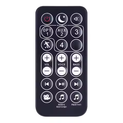 Upgraded Replacement Remote Control RE69151 Command Bar Soundbar Speaker System ABS Remote for Polk 