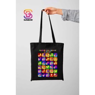 Tote Bag Filipino Sign Language Bara Colorful