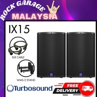 Turbosound iX15 2-Way 15" Powered Loudspeaker With Speaker Stand And Cable- Each/Pair ( iX-15 / iX 1