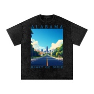 Alabama Snow Washed Oversized Cotton T-Shirt