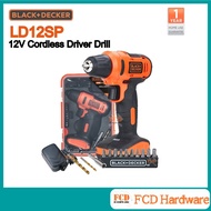 BLACK + DECKER LD12SP Cordless Driver Drill 12V Plus with 13 pcs Accessories Box