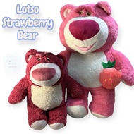 LOTSO STRAWBERRY BEAR 30CM & 50CM# SOFTEN FABRIC WITH 100% PP FOAM FILLED PLUSHIE#GIFT#草莓熊