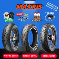 Maxxis DIAMOND MA3DN TIRE / MAXXIS VICTRA TIRE / MAXXIS GREEN DEVIL RING 14 TUBELESS TIRE (70/90-14 