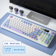 Bàn phím giả cơ LANGTU L98 bàn phím bluetooth không dây silent pin sạc Led RGB Gọn Gàng Shop